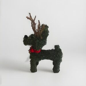 Artificial Grass Reindeer Christmas Decor Holiday Garland‎ Greenery Topiary